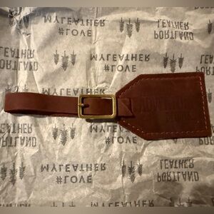 Portland Leather luggage tag - brand new!